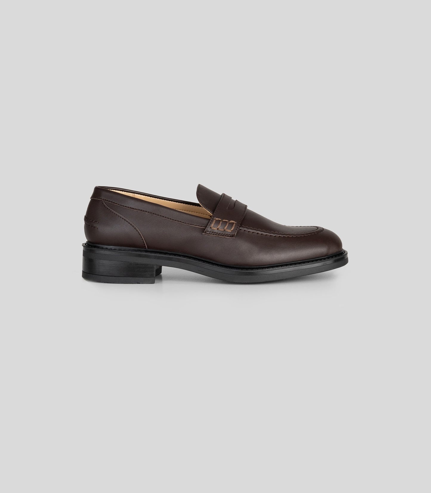 vegan loafer brown