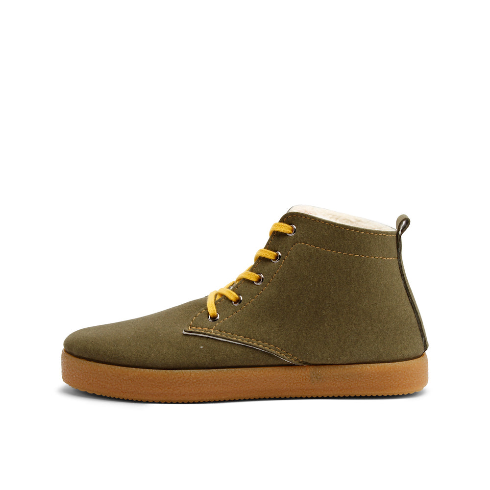 ADAM VEGAN LACE BOOTIE OLIVE