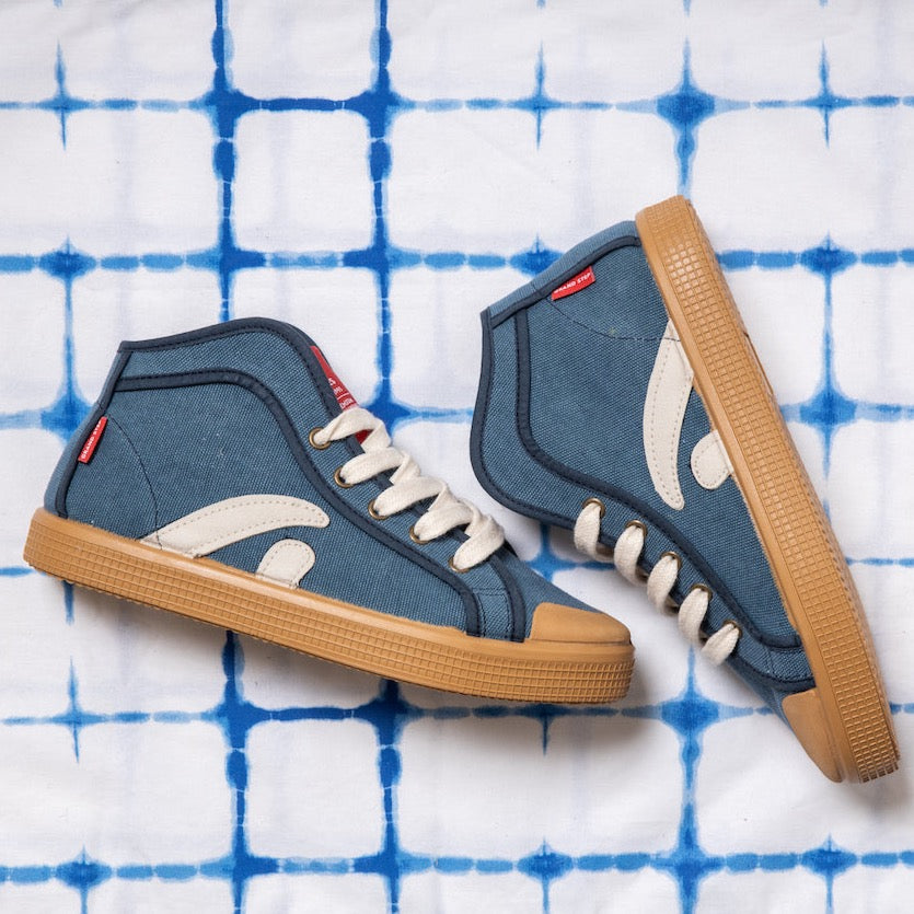 TAYLOR ORGANIC SNEAKER BLUE WASHED