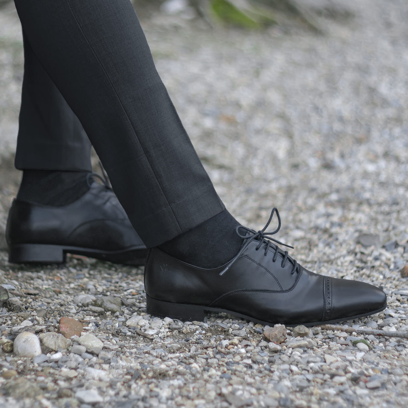 Chaussures de ville végan et écologique homme richelieu noire - Watson Cog