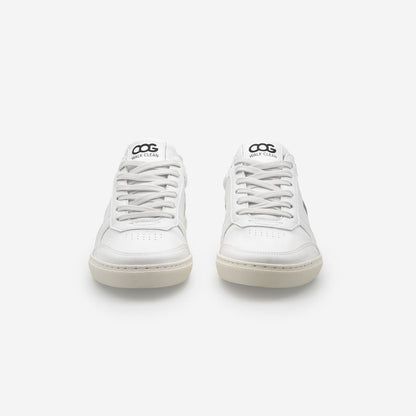 Baskets sneakers végan et écologique cuir végétal blanche vert - Topsy Cog