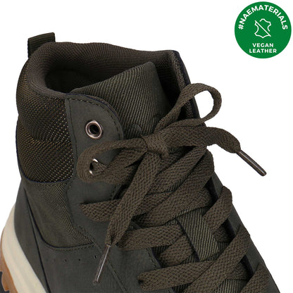 Herren vegane High Top Sneaker Schnürung aus Netz und PET recycelten Mikrofasern | NAE
