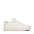 Vegan low-top white trainers unisex sneakers lace-up recycled PET microfibers | NAE