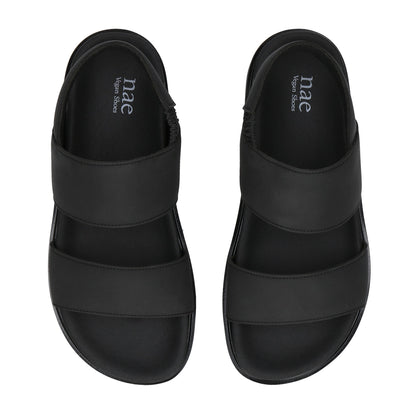 vegan black sandals breathable | NAE Vegan Shoes
