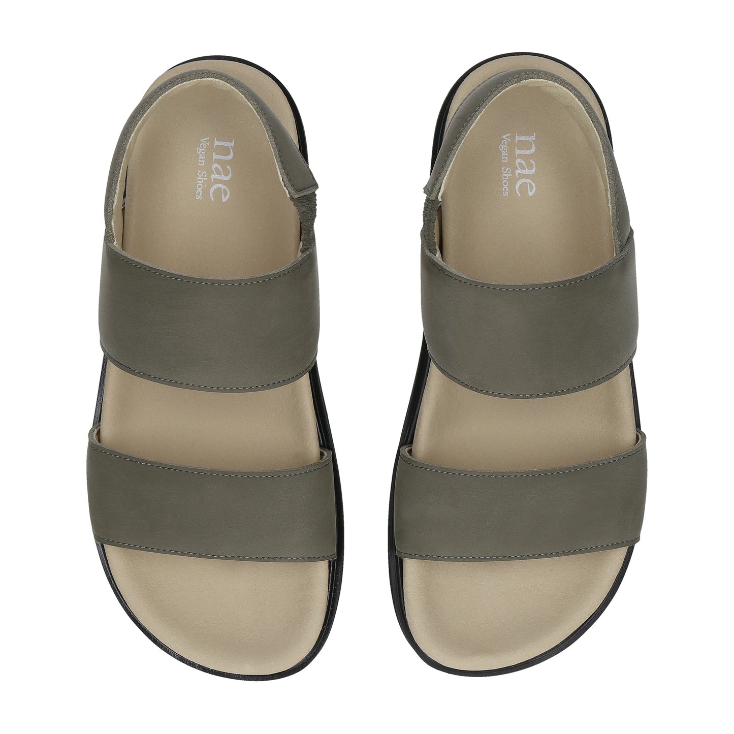 green vegan padded sole slippers | NAE Footwear