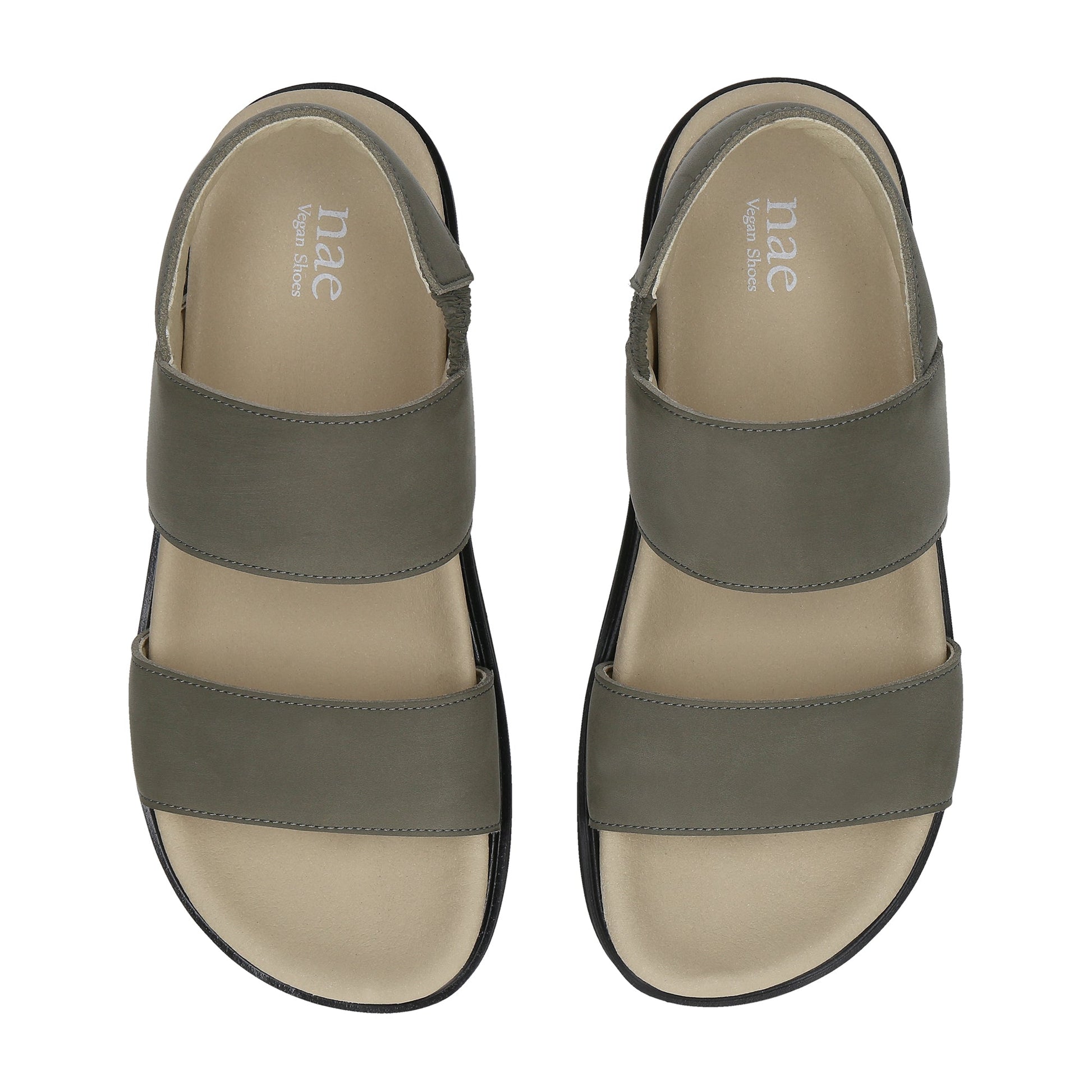 green vegan padded sole slippers | NAE Footwear
