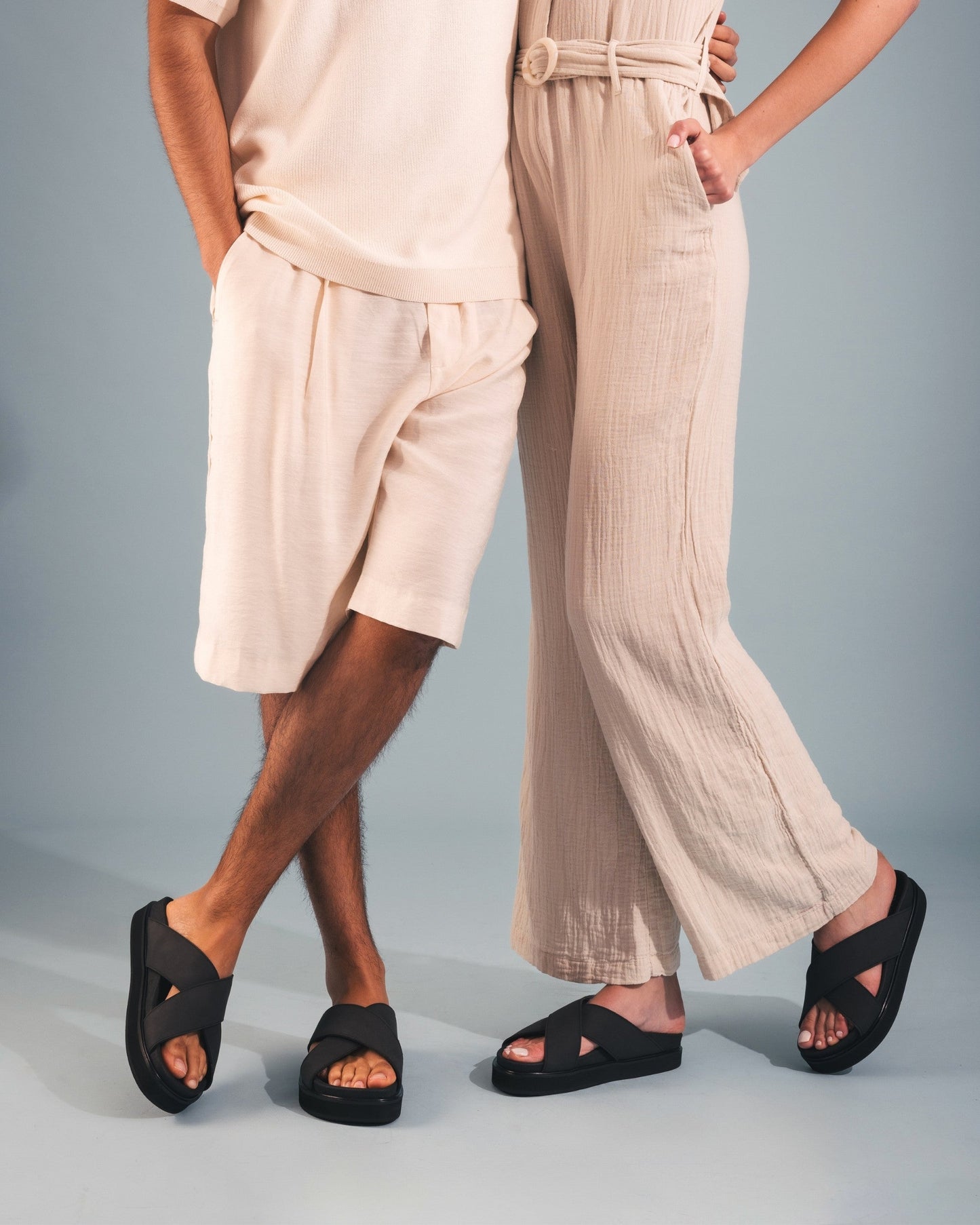 vegan slip on open shoes