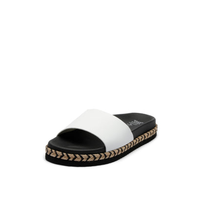 SINA CORN SLIPON SANDAL WHITE