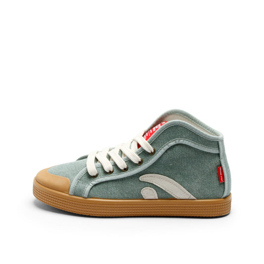TAYLOR ORGANIC SNEAKER SEAGREEN WASHED