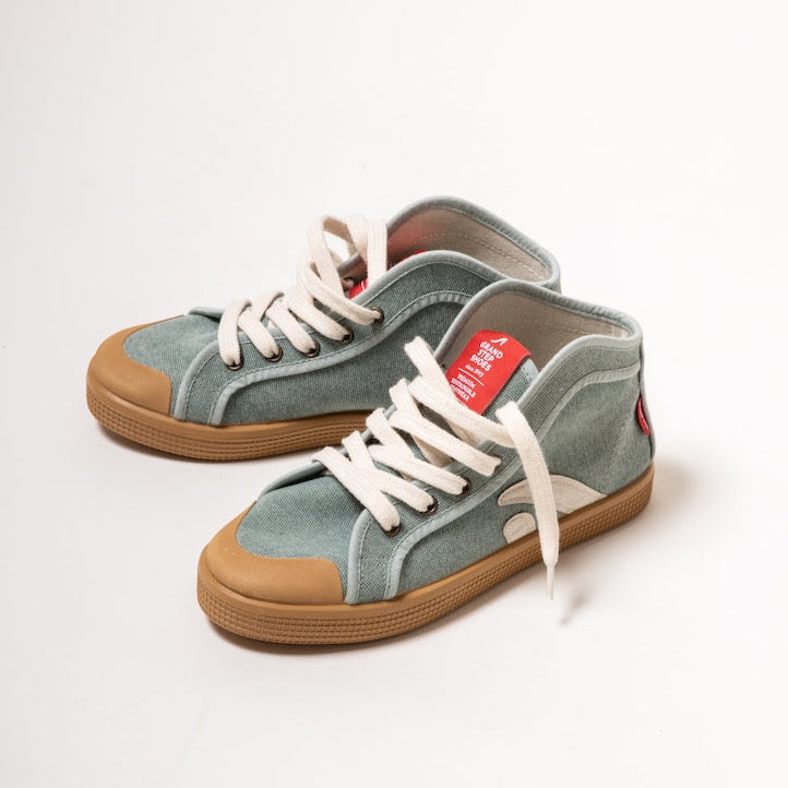 TAYLOR ORGANIC SNEAKER SEAGREEN WASHED