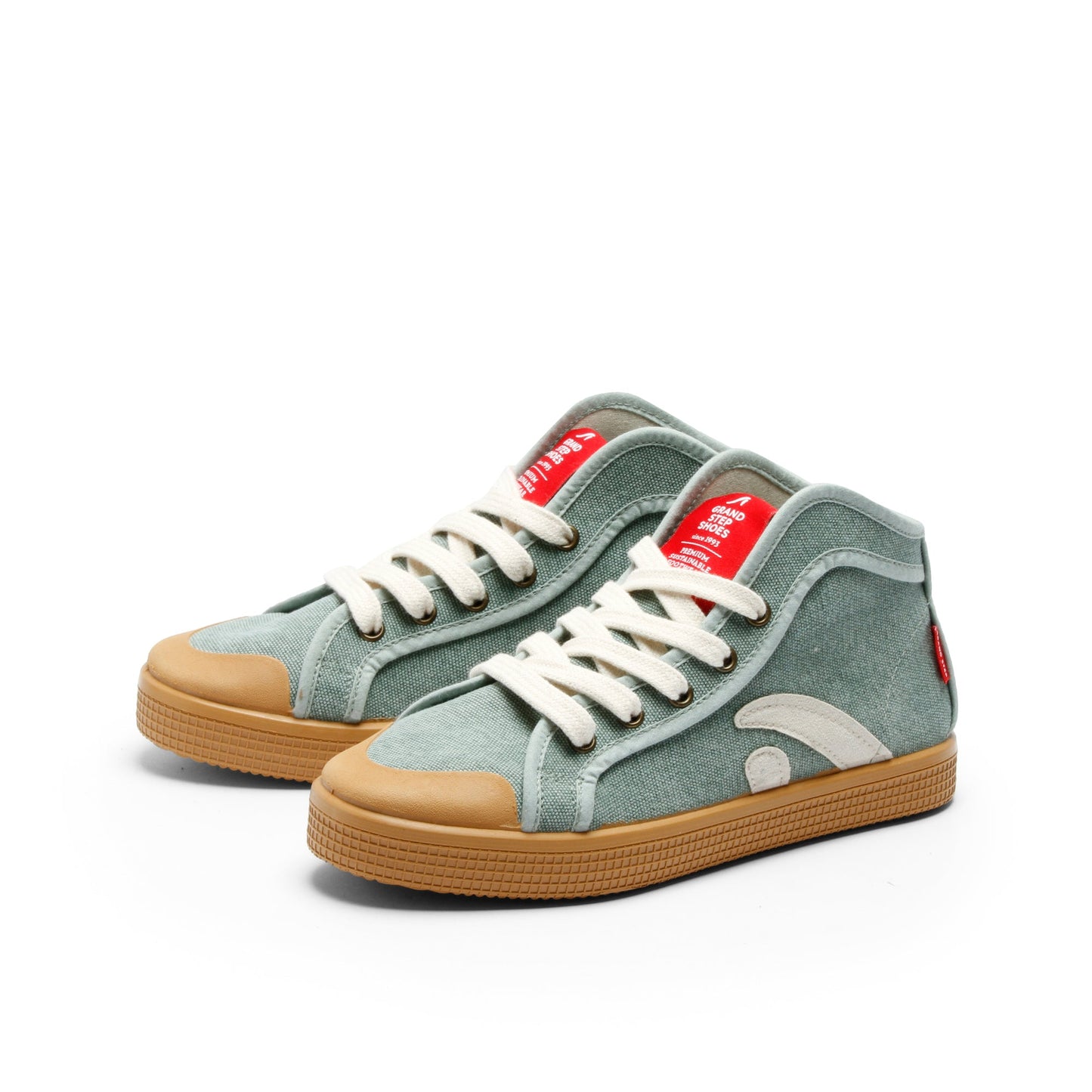TAYLOR ORGANIC SNEAKER SEAGREEN WASHED