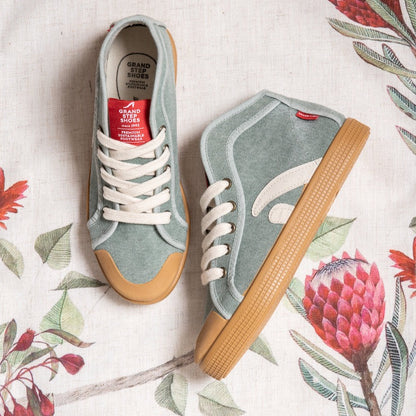 TAYLOR ORGANIC SNEAKER SEAGREEN WASHED