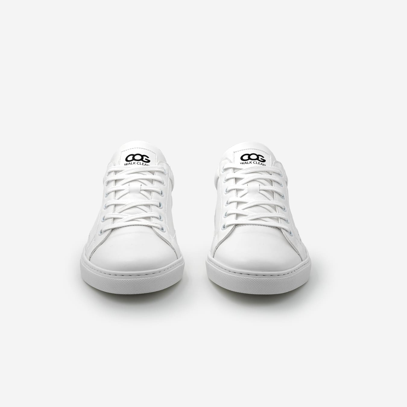 Sneakers baskets basses végan et écologique blanc noir - Winton Cog