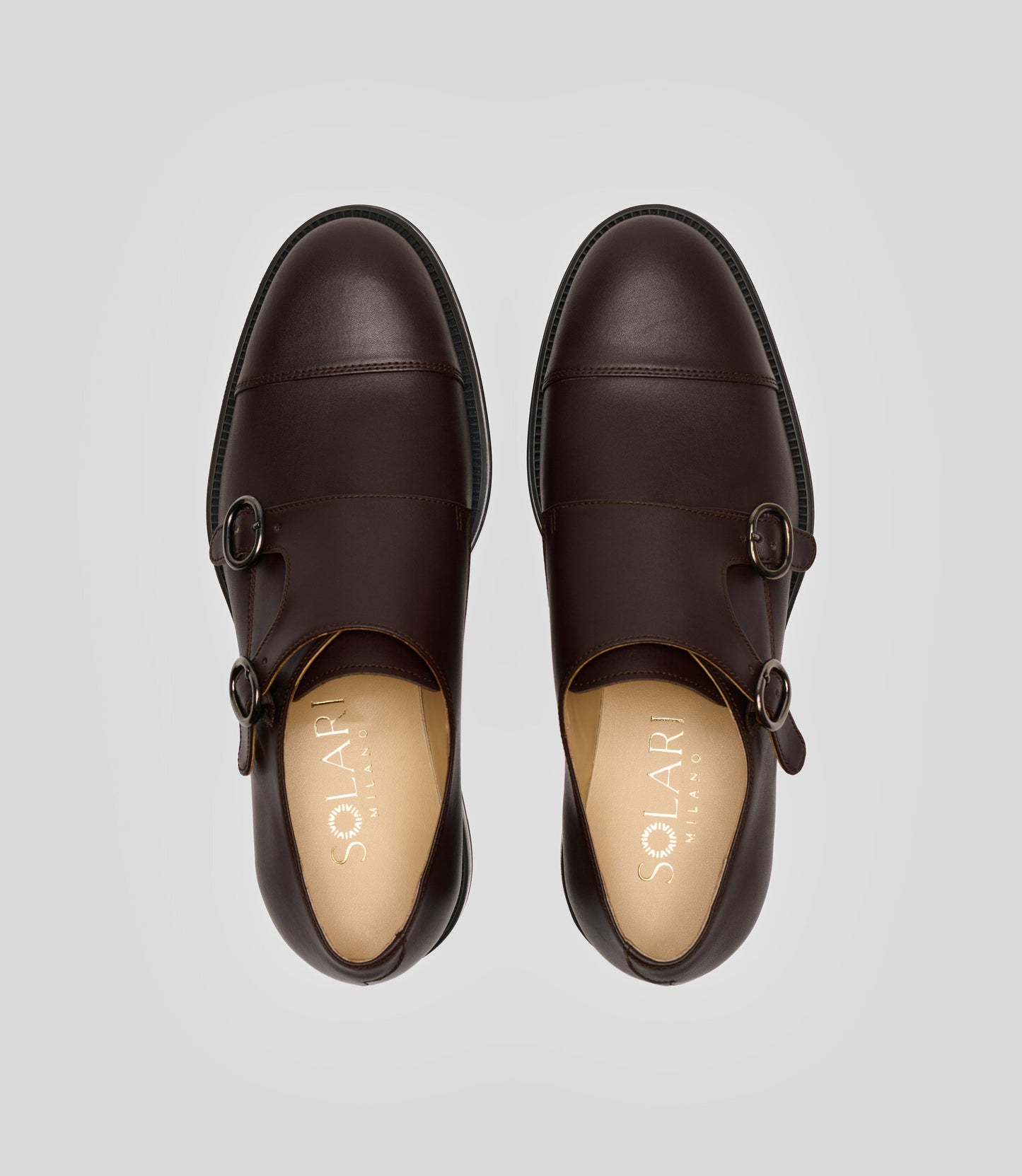 vegan monk strap brown 