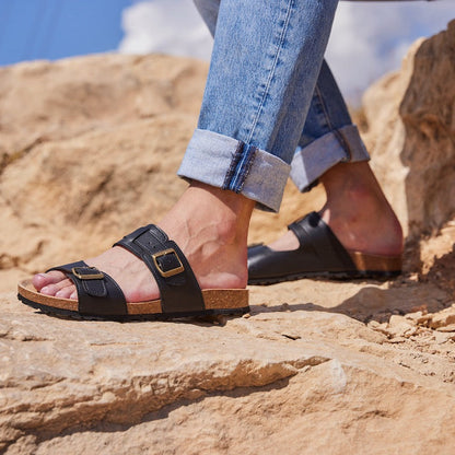LUCA CORN SANDAL BLACK