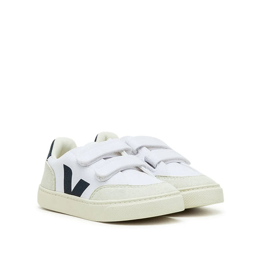 Small V-12 Velcro Canvas White Nautico Natural